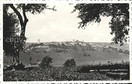 Romont FR vu de Mezieres Kat. Romont FR