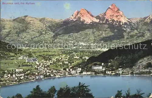 Brunnen SZ Vierwaldstaettersee und Mythen Kat. Brunnen