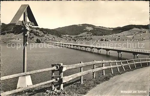 Willerzell am Sihlsee Wegkreuz Viadukt Kat. Willerzell