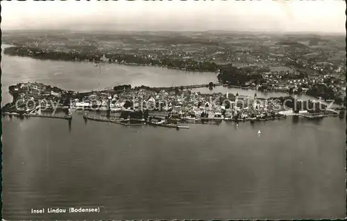 Lindau Bodensee Fliegeraufnahme  Kat. Lindau (Bodensee)