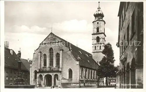 Lindau Bodensee Ev. Kirche Nepfunbrunnen Kat. Lindau (Bodensee)