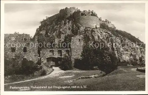 Hohentwiel Festungsruine Eingangstor  Kat. Singen (Hohentwiel)