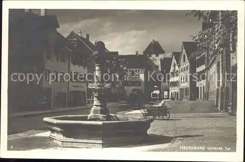 Meersburg Bodensee Unteres Tor Brunnen Kat. Meersburg