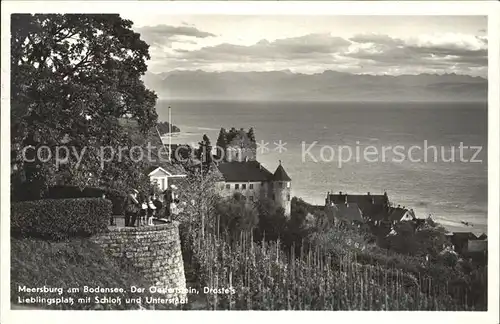 Meersburg Bodensee Schloss Unterstadt Drostes Lieblingsplatz Kat. Meersburg