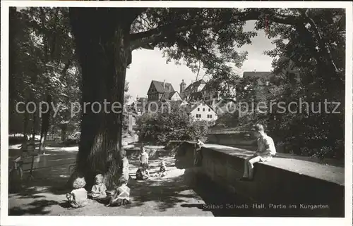 Schwaebisch Hall Partie Kurgarten Kinder Kat. Schwaebisch Hall