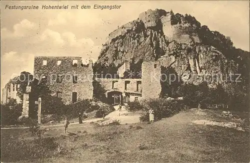 Hohentwiel Festungsruine Eingangstor Kat. Singen (Hohentwiel)