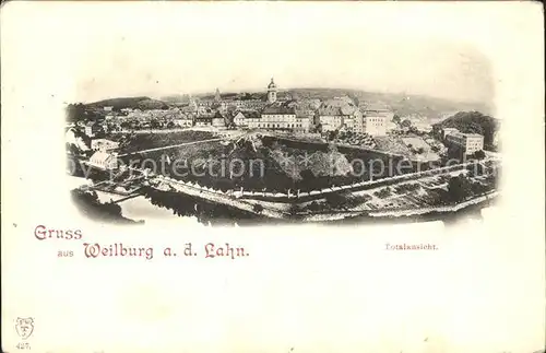 Weilburg Totalansicht Kat. Weilburg Lahn