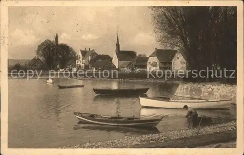 Unteruhldingen Bootshafen Teilansicht Kat. Uhldingen Muehlhofen