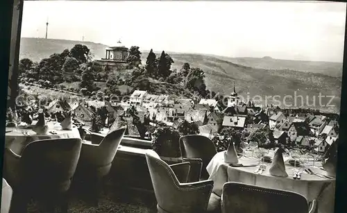 Rotenberg Stuttgart Hoehengaststaette Boehringer Terrassenblick Kat. Stuttgart