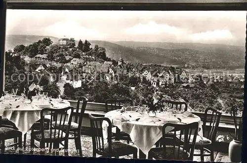 Rotenberg Stuttgart Hoehengaststaette Boehringer Terrassenblick Kat. Stuttgart