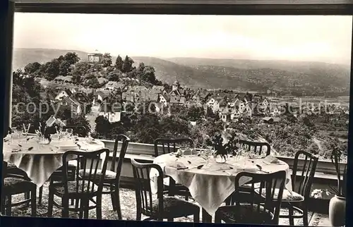 Rotenberg Stuttgart Hoehengaststaette Boehringer Terrassenblick Kat. Stuttgart