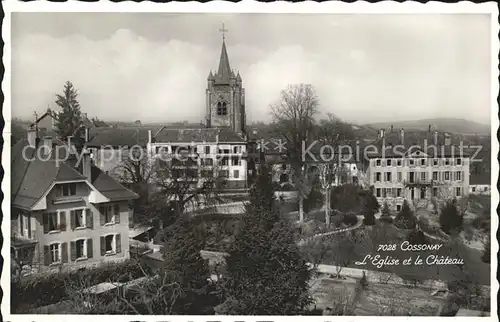 Cossonay Ville Eglise et le Chateau Kat. Cossonay Ville