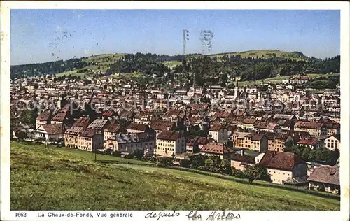 La Chaux de Fonds Gesamtansicht Kat. La Chaux de Fonds