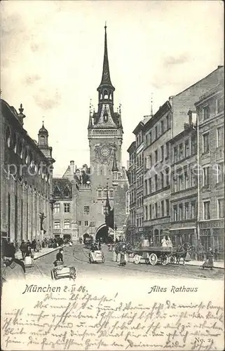 Muenchen Altes Rathaus Kat. Muenchen