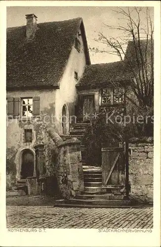 Rothenburg Tauber Stadtkircherwohnung Kat. Rothenburg ob der Tauber