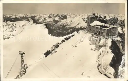 Garmisch Partenkirchen Bayeriscche Zugspizbahn Alpen Station Muenchener Haus Kat. Garmisch Partenkirchen