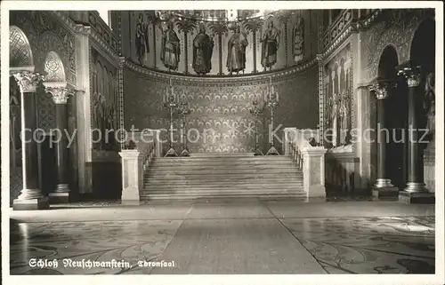 Schloss Neuschwanstein Thronsaal Kat. Fuessen