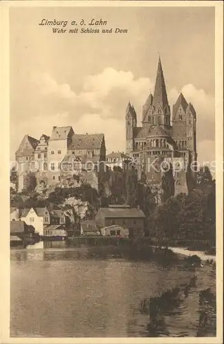 Limburg Lahn Wehr Schloss Dom Kat. Limburg a.d. Lahn