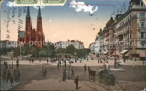 Wien Maximilianplatz Votivkirche  Kat. Wien