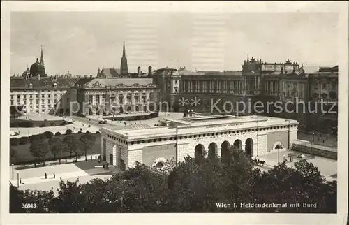 Wien Heidendenkmal Burg Kat. Wien