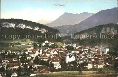 Feldkirch Vorarlberg Ortsansicht Kat. Feldkirch