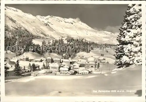 San Bernardino Hinterrhein Ortsansicht Kat. Bernardino San