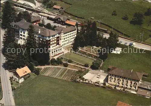 Lungern Fliegeraufnahme Haus St. Josef Ferien  und Bildungshaus Kat. Lungern