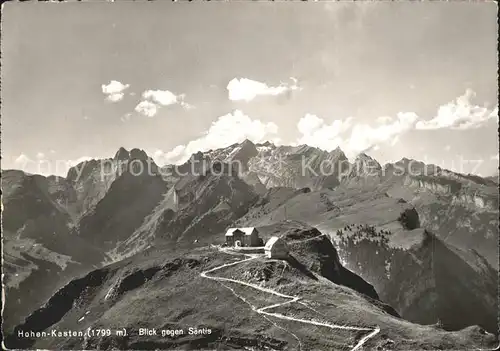 Hoher Kasten Berggasthaus mit Saentisblick Kat. Appenzeller Alpen