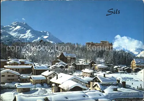 Sils Maria Graubuenden Teilansicht Kat. Sils Maria