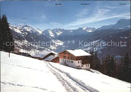 Pany Erholungsheim Eben Ezer Silvretta Pischahorn Casanna Kat. Pany Luzein