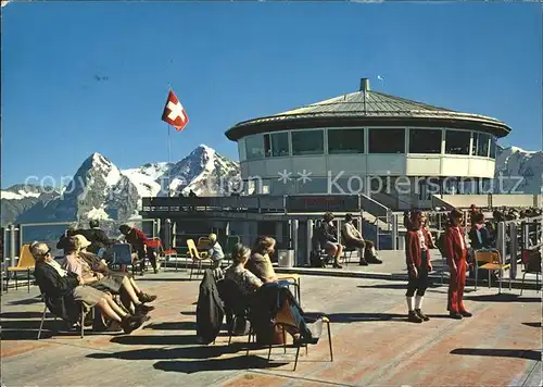 Schilthorn Muerren Piz Gloria Drehrestaurant Eiger Moench Kat. Schilthorn