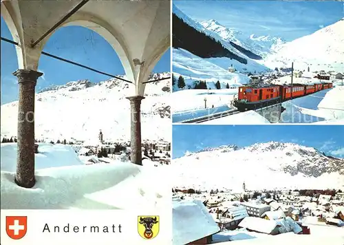 Andermatt Teilansichten Bahn Kat. Andermatt