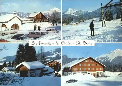 Les Paccots avec S Chatel et St Denis Kat. Les Paccots