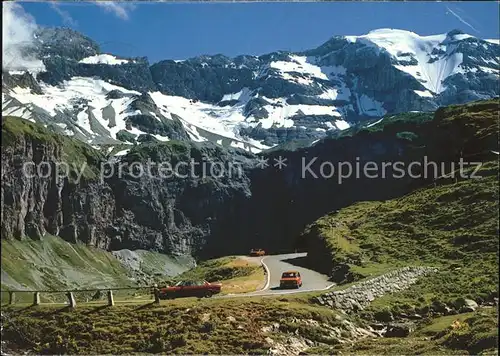 Klausenpass mit Klausenstrasse Klus mit Clariden Kat. Klausen