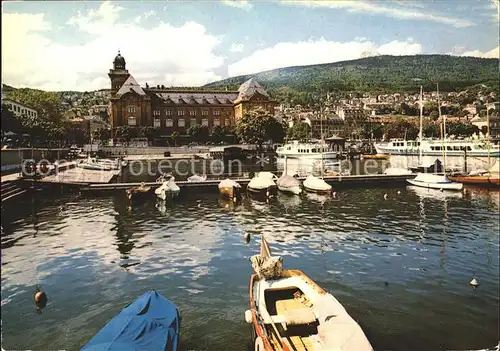 Neuchatel NE La Poste et le Port / Neuchatel /Bz. NeuchÃ¢tel