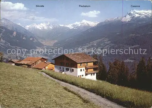 Pany Erholungsheim Eben Ezer Silvretta Pischahorn Casanna Kat. Pany Luzein