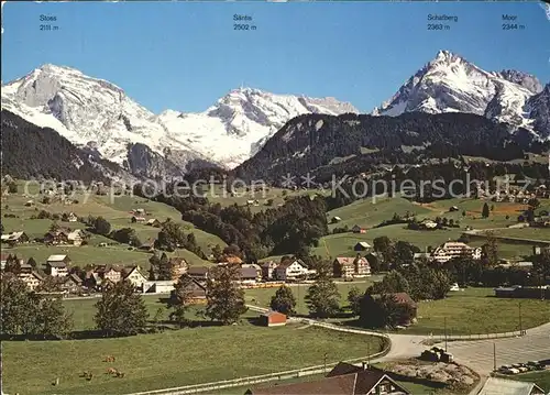 Unterwasser Toggenburg Stoss Saentis Schafberg Moor Kat. Unterwasser