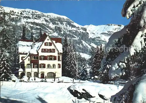 Flims Waldhaus Pension Laerchenheim Weihnachtskarte Kat. Flims Waldhaus