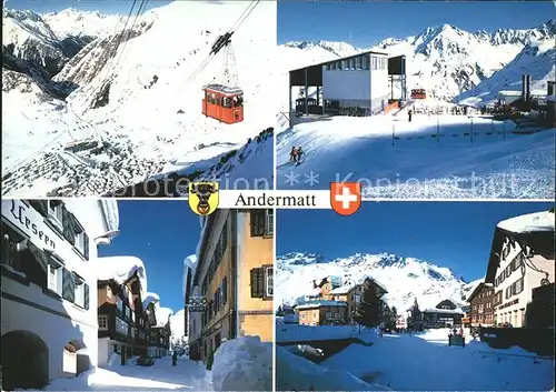 Andermatt Luftseilbahn Strassenansicht  Kat. Andermatt