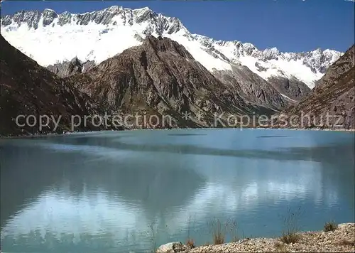 Goeschenen Goescheneralp Stausee mit Winterberg und Dammastock Hinter Tierberg Kat. Goeschenen