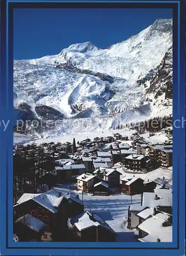 Saas Fee mit Alphubel und Taeschhorn Kat. Saas Fee