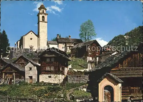 Bosco Gurin Waslerdorf im Tessin Kat. Bosco Gurin