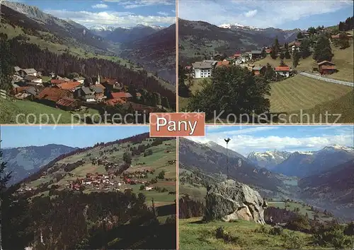 Pany Panorama Teilansichten Kat. Pany Luzein