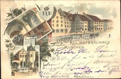 Muenchen Kgl Hofbraeuhaus Kat. Muenchen