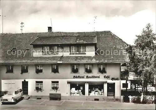 Bernau Schwarzwald Cafe Konditorei Stoll Kat. Bernau im Schwarzwald