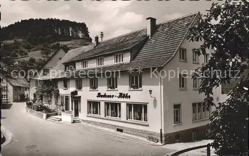 Bermersbach Forbach Gasthof Pension zur Badener Hoehe Murgtal Schwarzwald Kat. Forbach