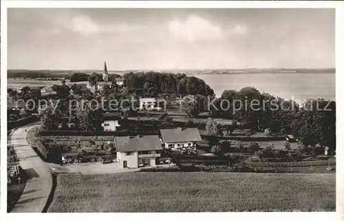 Gollenshausen Chiemsee Panorama Kat. Gstadt a.Chiemsee