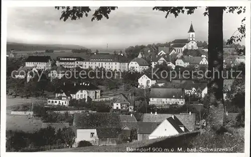 Bonndorf Schwarzwald Ortsansicht mit Kirche Kat. Bonndorf