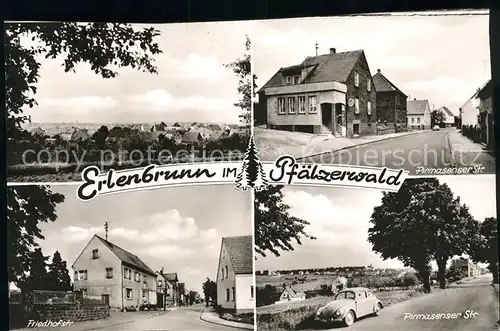 Erlenbrunn Panorama Pirmasenser Strasse Friedhofstrasse Pfaelzerwald Kat. Pirmasens