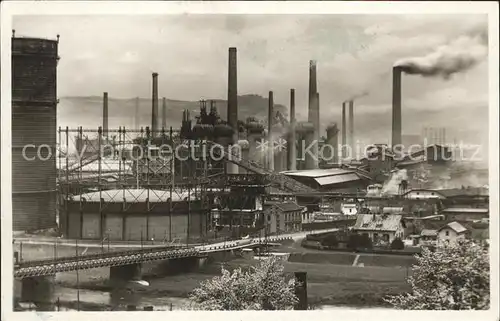 Voelklingen Roechling sche Eisen und Stahlwerke Industrie Kat. Voelklingen